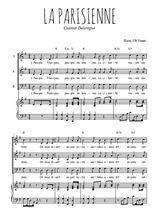 Téléchargez l'arrangement de la partition de Chant de révolution, La Parisienne en PDF pour trois voix mixtes et piano