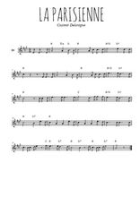 Téléchargez l'arrangement de la partition en Sib de la musique Chant de révolution, La Parisienne en PDF