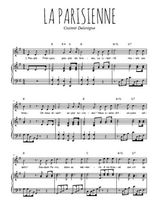Téléchargez la partition de La Parisienne en PDF pour Chant et piano