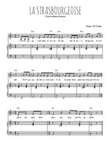 Téléchargez la partition de La Strasbourgeoise en PDF pour Chant et piano