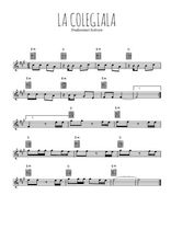 Téléchargez l'arrangement de la partition en Sib de la musique La colegiala en PDF