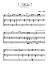 Téléchargez la partition de La colegiala en PDF pour Chant et piano