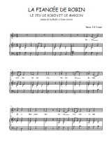 Téléchargez l'arrangement de la partition de Adam-de-la-Halle-La-fiancee-de-Robin en PDF pour Chant et piano