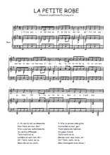 Téléchargez l'arrangement de la partition de Traditionnel-La-petite-robe en PDF pour Chant et piano