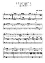 Téléchargez l'arrangement de la partition de mexique-la-sandunga en PDF pour Chant et piano