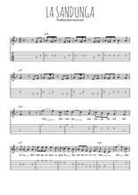 Téléchargez la tablature de la musique mexique-la-sandunga en PDF