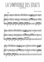 Téléchargez la partition de La symphonie des jouets en PDF pour Mélodie et piano
