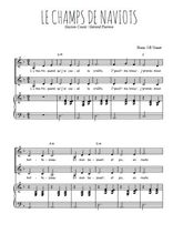 Téléchargez l'arrangement de la partition de Le champs de naviots en PDF pour deux voix égales et piano