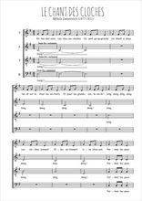 Téléchargez l'arrangement de la partition de Noël - Le chant des Cloches (Carol of the bells) en PDF à quatre voix SATB