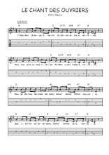 Téléchargez la tablature de la musique Pierre-Dupont-Le-chant-des-ouvriers en PDF