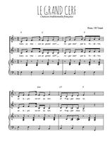 Téléchargez l'arrangement de la partition de Le grand cerf en PDF pour deux voix égales et piano