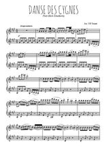 Téléchargez l'arrangement de la partition de tchaikovski-le-lac-des-cygnes-danse-des-cygnes en PDF à deux voix