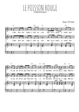 Téléchargez l'arrangement de la partition de Le poisson rouge en PDF pour deux voix égales et piano