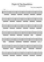 Le vol du bourdon, tablature de guitare Partition gratuite