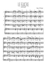 Téléchargez l'arrangement de la partition de Le fiacre en PDF pour 4 voix mixtes et piano