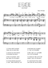 Téléchargez la partition de Le fiacre en PDF pour Chant et piano