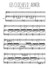 Téléchargez la partition de Les cloches d'Armor en PDF pour Chant et piano