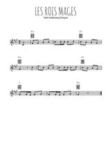 Téléchargez l'arrangement de la partition en Sib de la musique Les rois Mages en PDF