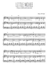 Téléchargez la partition de Little Mohee en PDF pour Chant et piano