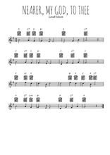 Téléchargez la partition en Sib de la musique nearer-my-god-to-thee en PDF