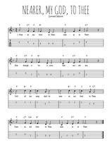 Téléchargez la tablature de la musique nearer-my-god-to-thee en PDF