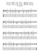 Téléchargez la tablature de la musique plus-pres-de-toi-mon-dieu en PDF