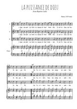 Téléchargez l'arrangement de la partition de La puissance de Dieu en PDF pour trois voix mixtes et piano