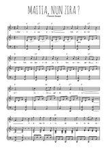 Téléchargez l'arrangement de la partition de chanson-basque-maitia-nun-zira en PDF pour Chant et piano