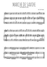 Téléchargez la partition de Marche de Savoye en PDF pour Chant et piano