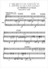 Téléchargez l'arrangement de la partition de Maurice-Ravel-L-enfant-et-les-sortileges-La-theiere-et-la-tasse en PDF pour Chant et piano
