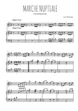 Téléchargez l'arrangement de la partition de felix-mendelssohn-marche-nuptiale en PDF pour Mélodie et piano