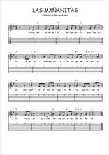 Téléchargez la tablature de la musique Traditionnel-Las-mananitas en PDF