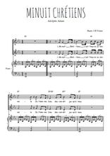 Téléchargez l'arrangement de la partition de Minuit chrétiens en PDF pour deux voix égales et piano