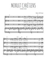 Téléchargez la partition de Minuit chrétiens en PDF pour 3 voix SAB et piano