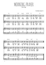 Téléchargez l'arrangement de la partition de Morning prayer en PDF pour deux voix égales et piano