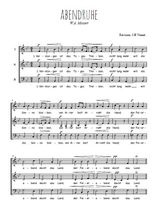Téléchargez l'arrangement de la partition de mozart-abendruhe-chorale en PDF à trois voix