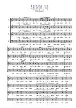 Téléchargez l'arrangement de la partition de mozart-abendruhe-chorale en PDF à quatre voix