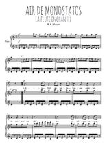 Téléchargez l'arrangement de la partition de W.A.-Mozart-Air-de-Monostatos en PDF pour Chant et piano