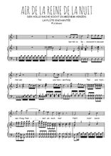 Téléchargez la partition de Air de la reine de la nuit en PDF pour Chant et piano