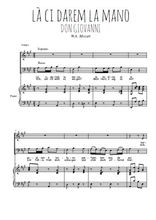 Téléchargez la partition de Là ci darem la mano, Don Giovanni en PDF pour 2 voix égales et piano