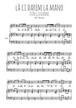 Téléchargez l'arrangement de la partition de mozart-don-giovanni-la-ci-darem-la-mano en PDF pour Chant et piano