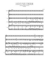 Téléchargez la partition de Laudate pueri dominum en PDF pour Chant et piano