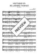 Téléchargez l'arrangement de la partition de W.A.-Mozart-Nocturne-N6-Mi-lagnero-tacendo en PDF à deux voix