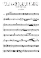 Téléchargez l'arrangement de la partition en Sib de la musique Porgi amor qual che ristoro en PDF