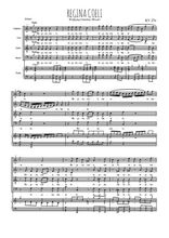 Téléchargez la partition de Regina coeli en PDF pour Chant et piano