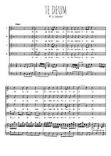 Téléchargez l'arrangement de la partition de mozart-te-deum en PDF pour Chant et piano