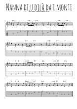 Téléchargez la tablature de la musique berceuse-corse-nanna-di-u-dila-da-i-monti en PDF