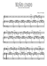 Téléchargez l'arrangement de la partition de venezuela-nino-lindo en PDF pour Chant et piano