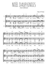 Téléchargez l'arrangement de la partition de Gatien-Almoric-Noel-Dauphinois en PDF à trois voix