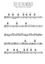 Téléchargez l'arrangement de la partition en Sib de la musique Joy to the world en PDF